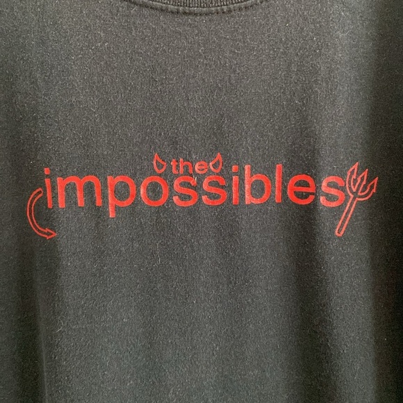 Black T-Shirt with Red Impossibles Logo - Picture 2 of 4